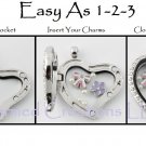 10pc Frosted Birthday Cupcake & Cherry Floating Charm For Memory Glass Lockets