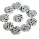 10pc Floating Charm Lot Jesus Loves Me Red Heart For Glass Memory Lockets