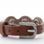 Interchangeable Snap Bracelet With Buckle Clasp In Cognac Brown 18mm