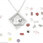 Silver Tone Good Luck Horseshoe Cowgirl Cowboy Floating Charm F/ Memory Locket