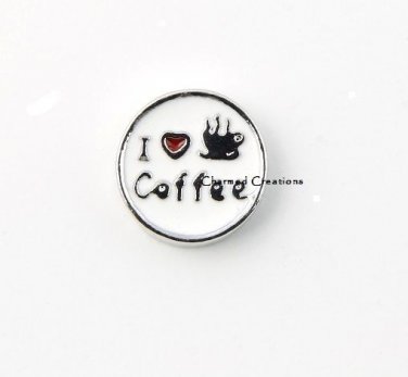 10pc I Love Coffee Espresso Latte Cappuccino Caffeine Floating Charm For Lockets