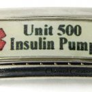 Unit 500 Insulin Pump U500 Diabetic Medical Alert 9mm Italian Charm Super Link