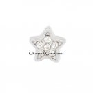 CZ Celestial Star Floating Charm For Our Glass Memory Locket Necklaces