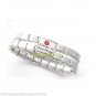 Allergic To Bee Sting Mega Link 9mm Italian Charm Shiny Medical Alert Bracelet