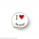 10pc Lot I Love My Dogs Red Heart Floating Charm For Memory Locket Necklaces