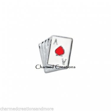 10pc Lot Royal Flush Cards Texas Hold'em Poker Floating Charm F/ Locket Necklace