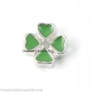 10pc Lot Green 4 Leaf Clover Shamrock Floating Charm F/ Glass Memory Lockets