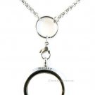 Mother I Love You To The Moon And Back Floating Charm Memory Locket & Rolo Chai