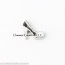 10pc Lot Black & White High Heel Stiletto Shoe Floating Charm F/ Memory Lockets