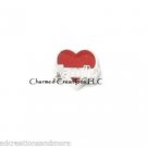 10pc Lot Red Heart Family Love Floating Charm For Glass Custom Memory Lockets