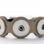 Beige Interchangeable Snap Bracelet With Buckle Clasp Holds 3 18mm Snap Charms