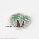 10pc Lot Tropical Palm Tree Floating Charm For Glass Memory Locket Necklace