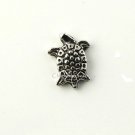 10pc Lot Floating Charm For Lockets Antiqued Silver Tone Sea Turtle Tortoise