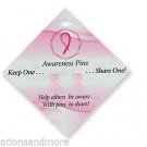 2pc Pink Ribbon Breast Cancer Awareness Lapel Pins Brooch ~Keep One, Share One