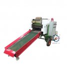 Automatic baling and wrapping machine