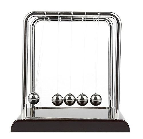 Perpetual Motion Toy Newtons Cradle Steel Balls Kinetic Physics Motion ...