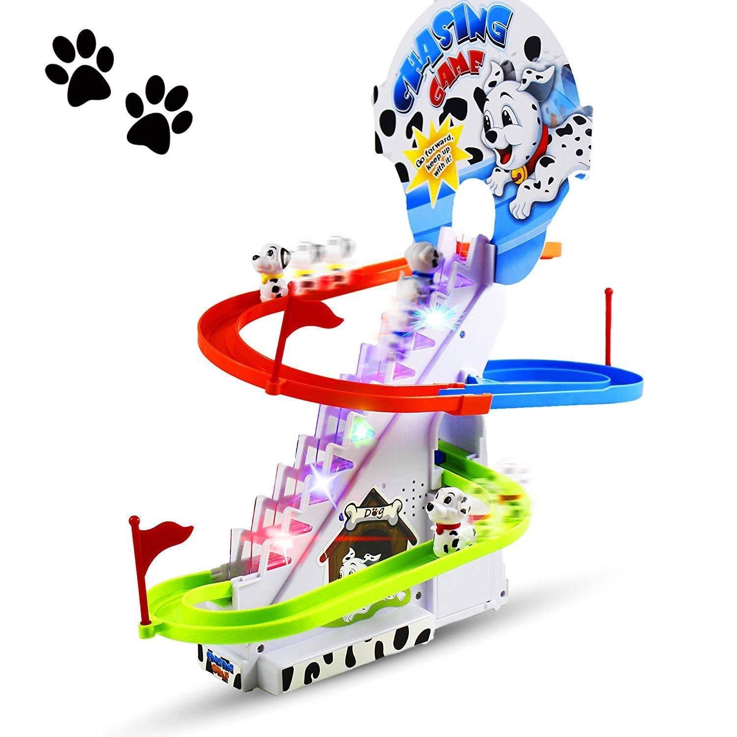 Most Popular Toys For Boys Girls Kid Fun Dalmatian Dog Chase Track Game ...