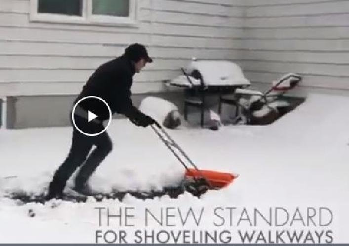 Snow Shovel Dual Angle Snow Pusher Manual Push Plow For Walkways Sidewalks Stoop 