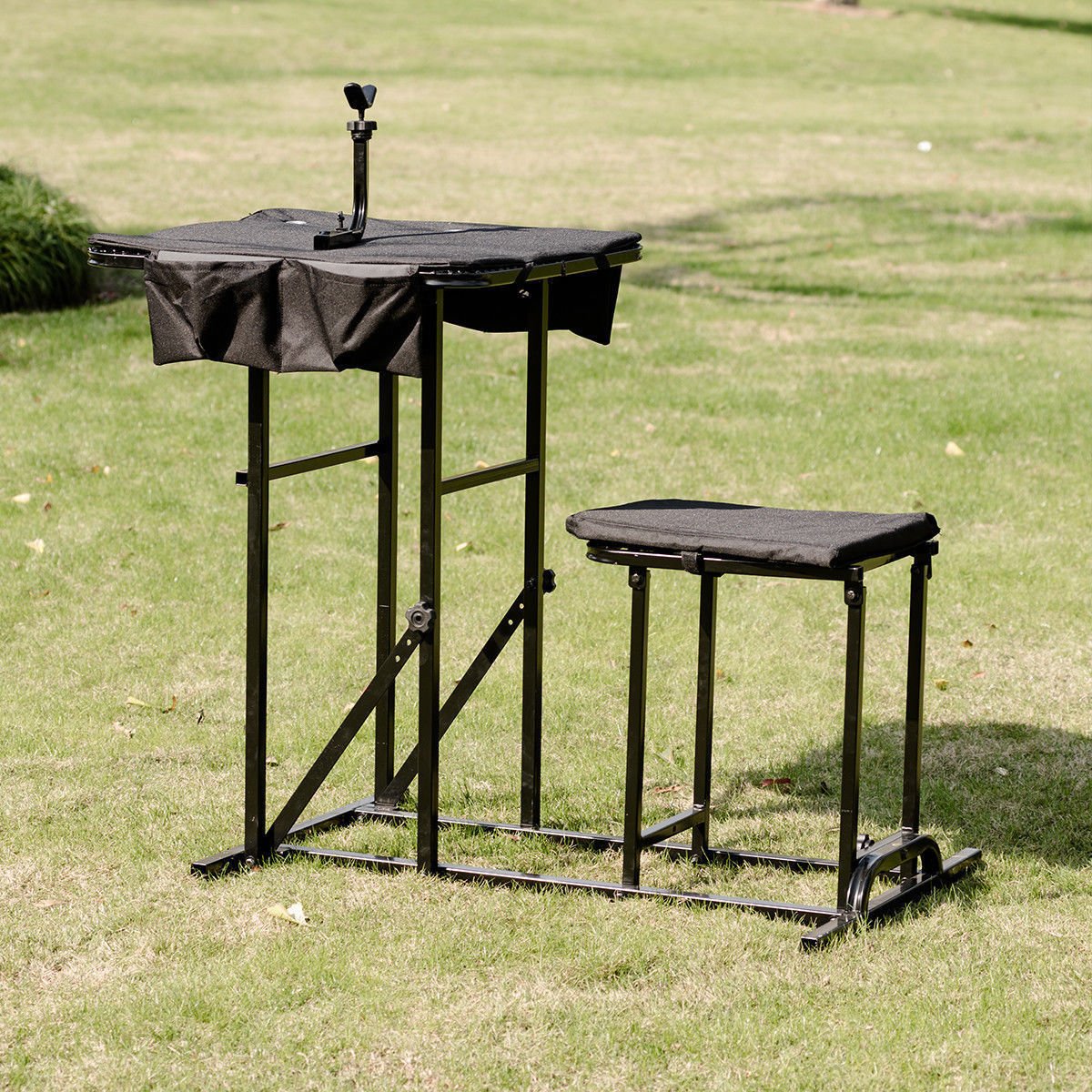 Shooting Table with Bench Folding Adjustable Height Gun Rest Hunting