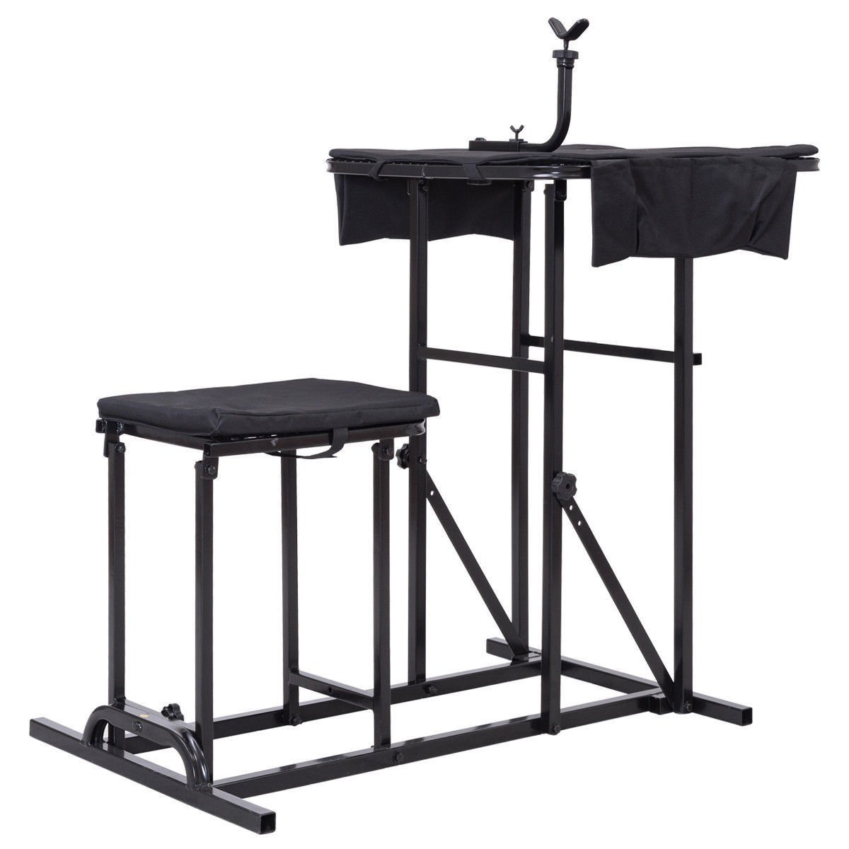 Shooting Table with Bench Folding Adjustable Height Gun Rest Hunting