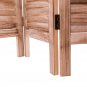 Room Divider Screen 6 Panel Rustic Natural Wood Folding Large Private Shutter