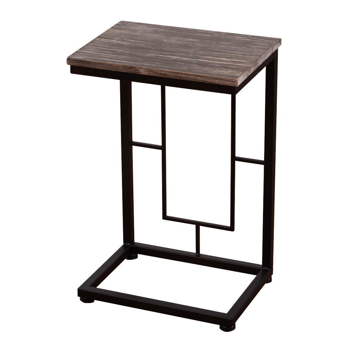 TV Tray End Lamp Table Snack Slide Under Sofa Couch Living Room Rustic Furniture