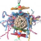 Parakeet Cage Toy Hanging Colorful Crinkle Little Stars with Bell Pet Bird Toy