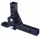 Truck RV Trailer Receiver Drop Tow Hitch Ball 2" Mount Adjust 10" Height 6000 LB