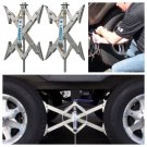 5th Wheel Trailer Tires Stabilizers X Chock Pair Set RV Motorhome Camper Safety