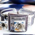 Brand 'LIYING'Charming fashion bracelet watch with diamond