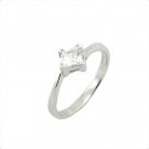 Fashion 925 Sterling Silver Ring With Natural  Diamond