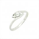 Fashion 925 Sterling Silver Ring With Natural  Diamond