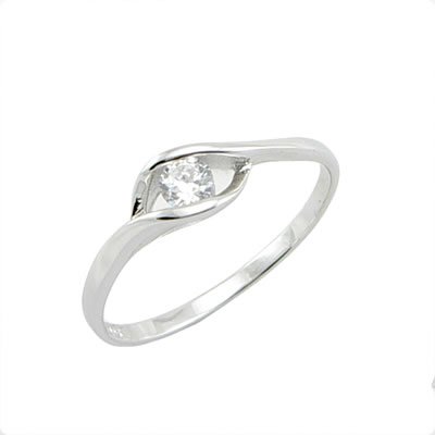 Fashion 925 Sterling Silver Ring With Natural Diamond