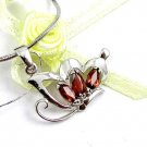Brand 'LIYING'Fashion 925 Sterling Silver  Pendants With Natural Garnet Diamond