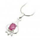 Brand 'LIYING' 925 Sterling Silver Pendant With Natural Ruby