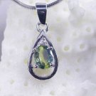 Brand 'LIYING' 925 Sterling Silver Pendant With Natural  Emerald