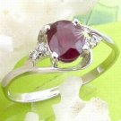 Brand 'LIYING' 925 Sterling Silver Ring with Nature Ruby