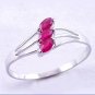 Brand 'LIYING'  Fashion 925 Sterling Silver Ring with Nature Ruby