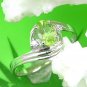 Brand 'LIYING' 925 Sterling Silver Ring with Nature Emerald