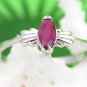 Brand 'LIYING' 925 Sterling Silver Ring with Natural Ruby