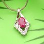 Brand 'LIYING'  Elengant  925 Sterling Silver Pendant with Natural Ruby
