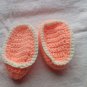 Peach side button loafers