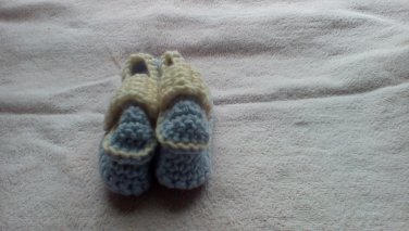 Lavender newborn side buttoned loafers