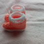 Peach newborn rainboots