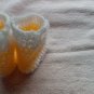 Newborn yellow and cream rainboots