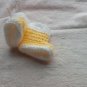 Newborn yellow and cream rainboots