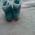 Newborn Lt. Blue crocheted rain boots