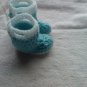Newborn Lt. Blue crocheted rain boots