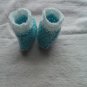 Newborn Lt. Blue crocheted rain boots