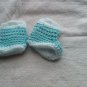 Newborn Lt. Blue crocheted rain boots